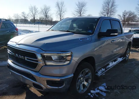 2019 Ram 1500 Big Horn/Lone Star 4X4 5'7 Box z USA, uszkodzony, nr VIN 1C6SRFFT8KN747748